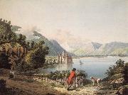Francois-Hubert Drouais Seen Chateau of Chillon oil painting artist